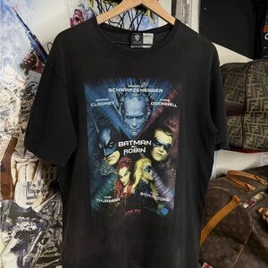 Vintage 90’s Batman & Robin T-Shirt Dc Comics Tee Large